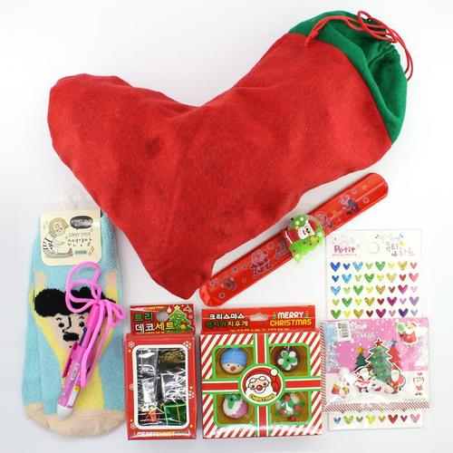 아이윙스-9000 크리스마스선물 양말주머니 유치원 어린이집 단체선물세트