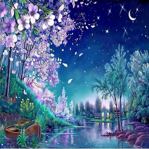 아이윙스-아이윙스 피포페인팅 Q5937 벚꽃풍경 DIY명화그리기 DIY그림그리기