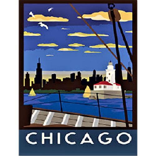 아이윙스-아이윙스 피포페인팅 P4-22 세계명소 시카고 DIY명화그리기 DIY그림그리기
