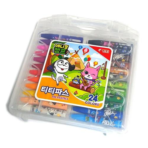 아이윙스-4500 티티크레파스 24색 크레용 유치원 초등학교입학선물 (2개)