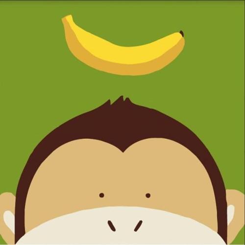 아이윙스-아이윙스 피포페인팅 GM203 원숭이와바나나 30x30 DIY명화그리기 셀프페인팅
