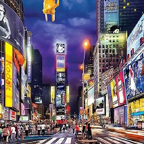 아이윙스-아이윙스 40000 피포페인팅 Q4029 뉴욕 타임스퀘어 DIY명화그리기 DIY그림그리기