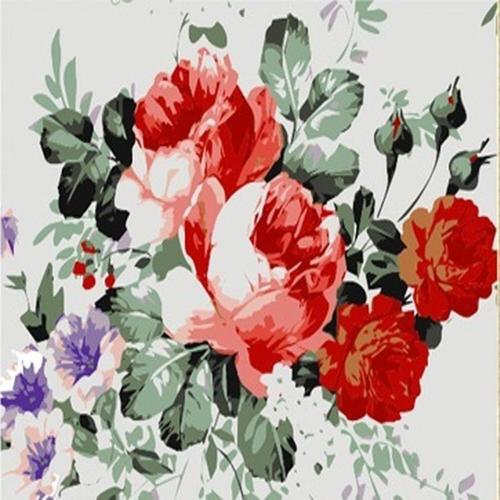 아이윙스-아이윙스 35000 피포페인팅 E093 나팔꽃과 장미 DIY명화그리기 DIY그림그리기