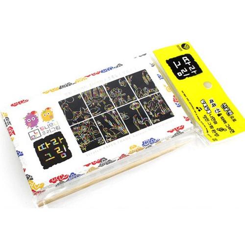 아이윙스-아이윙스 9000 투니무니 따라그림 엽서 초충도 스크래치북 스케치북