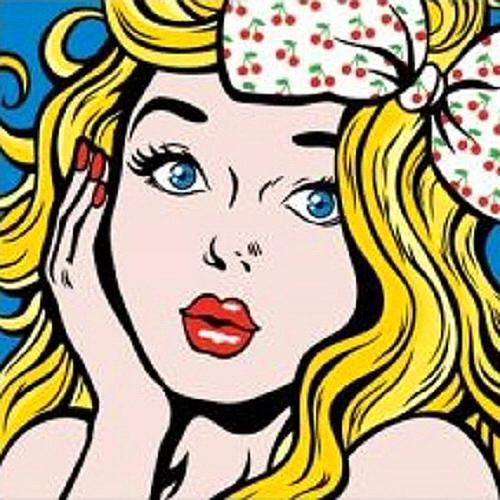 아이윙스-아이윙스 피포페인팅 P101 팝아트 노란머리의소녀 DIY명화그리기 셀프페인팅