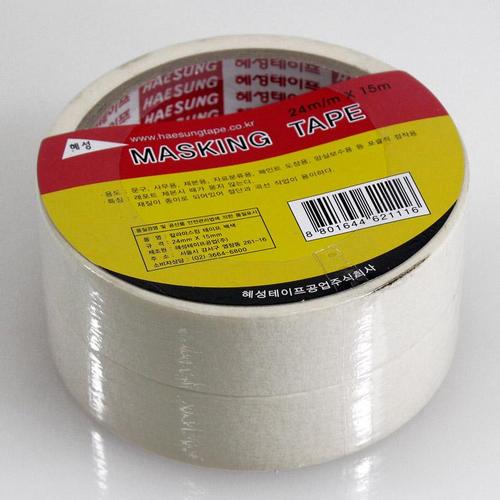 아이윙스-백색 마스킹테이프 24x15m/종이테이프 디자인테이프