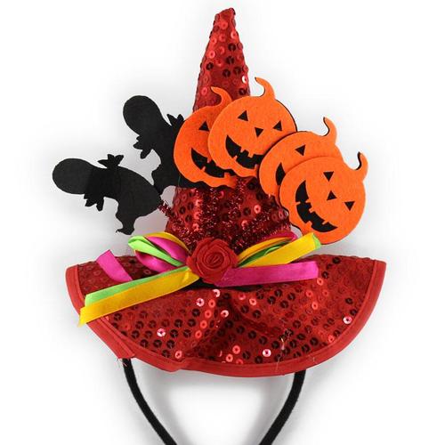아이윙스-아이윙스 4000 할로윈 코스튬 마녀 고깔 모자 헤어밴드 머리띠 장식소품 (2개)