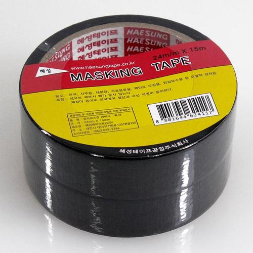 아이윙스-흑색 마스킹테이프(24*15m)/종이테이프 디자인테이프