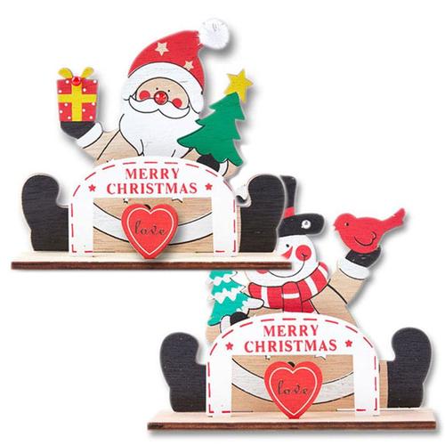 아이윙스-크리스마스카드 7000 레이저 나무 입체 장식카드 산타 눈사람
