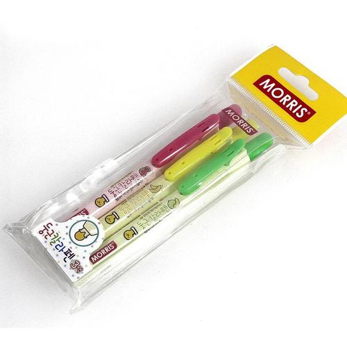 아이윙스-둥근 칼라펜 세트(3색형광)/형광펜 연필 펜 필기구