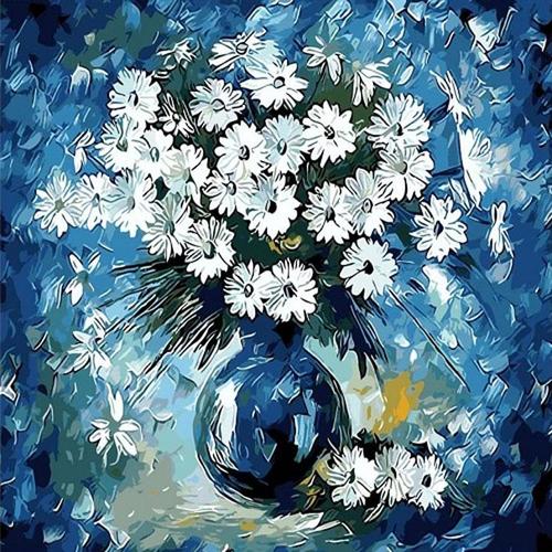 아이윙스-피포페인팅 MS571 들국화꽃병 DIY명화그리기 그림그리기