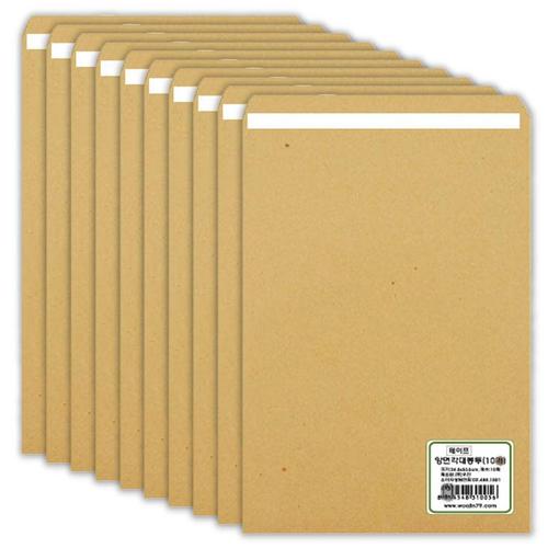 아이윙스-우진 2700 A4 양면테이프 각대봉투 10매 크라프트 서류봉투 (2개)