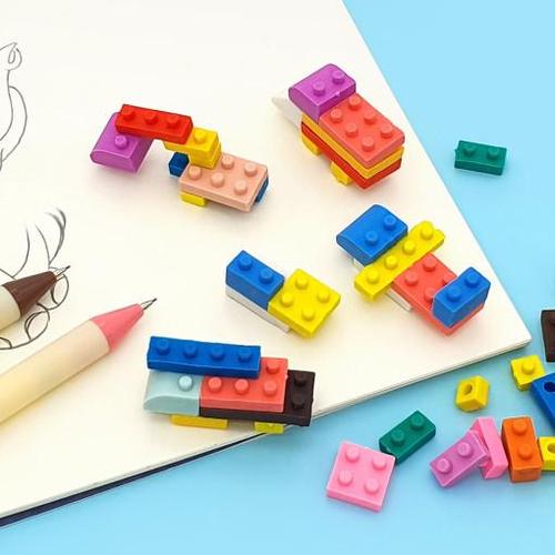 아이윙스-아이윙스 2000 일정 블럭퍼즐 지우개 어린이 단체선물 답례품 (12개)