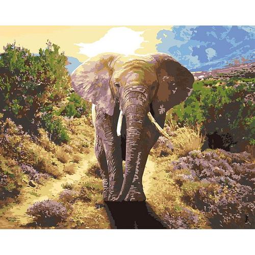 아이윙스-아이윙스 피포페인팅 Q3539 사막의코끼리 40x50 DIY명화그리기 유화수채화그리기