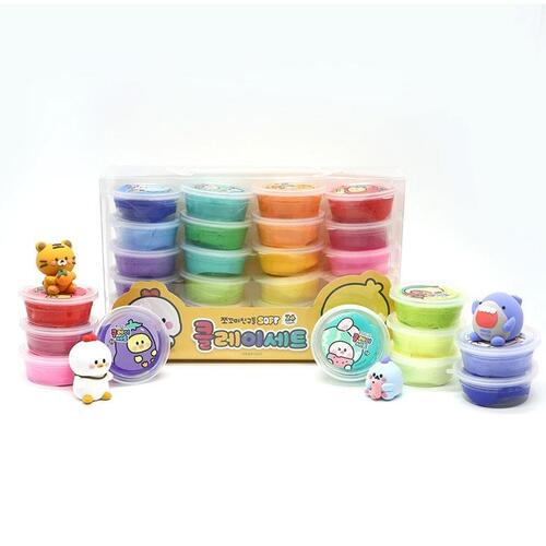 아이윙스-아이윙스 13000 핑크풋 쪼꼬미친구들 소프트 클레이세트 어린이집 유치원 단체선물