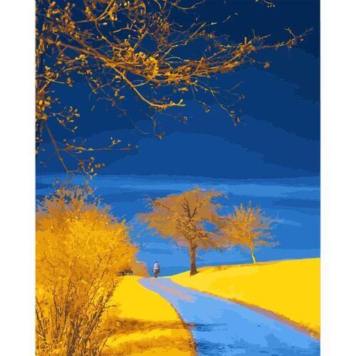 아이윙스 피포페인팅 pipo-2082 가을겨울풍경 40x50 diy명화그리기 유화수채화그리기