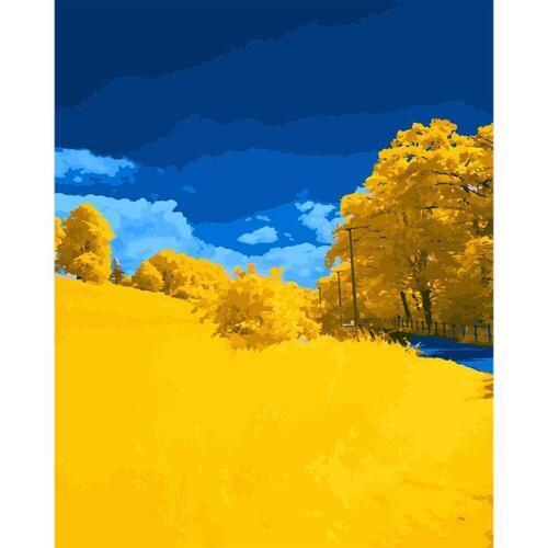 아이윙스 피포페인팅 pipo-2080 가을겨울풍경 40x50 diy명화그리기 유화수채화그리기