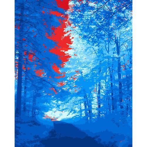 아이윙스 피포페인팅 pipo-2085 가을겨울풍경 40x50 diy명화그리기 유화수채화그리기