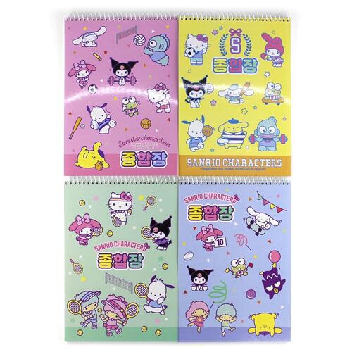 아이윙스-2000 산리오캐릭터즈 스프링 종합장 어린이집 유치원 초등학교 어린이날선물 단체선물 (4권)