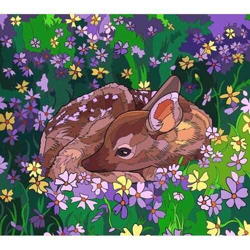 아이윙스 피포페인팅 PIPO-2120 봄과사슴 40x50 DIY명화그리기 유화수채화그리기