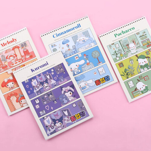 아이윙스-산리오 스프링 종합장 ROOM (4권) 어린이집 유치원 초등학교 신학기 입학선물 졸업선물