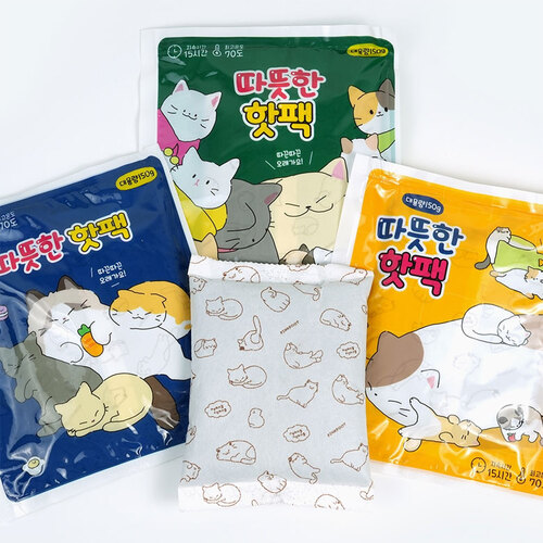 아이윙스-냥냥 따뜻한 핫팩 (4개) 어린이집 유치원 초등학교 신학기 입학선물 졸업선물