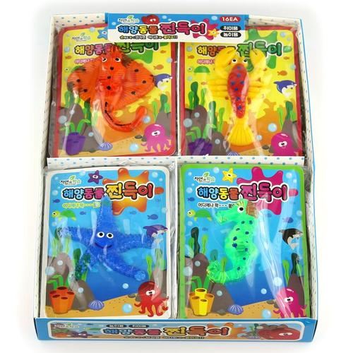 아이윙스-아이윙스 1000 쫙붙는 해양동물 찐득이 16개입 어린이 단체선물