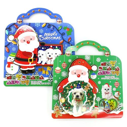아이윙스-아이윙스 6000 크리스마스 메리 팻 스티커가방 어린이집 유치원 초등 크리스마스선물 단체선물 답례품