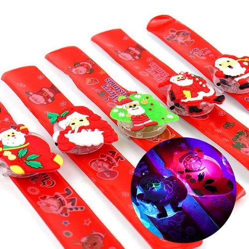 아이윙스-1500 크리스마스 LED라이트 척척팔찌 어린이집 유치원 초등 크리스마스선물 단체선물 답례품 (4개)