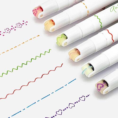 아이윙스-4500 아트라인 롤러펜세트 패턴무늬 매직 다꾸 데코펜 (2개) 어린이집 유치원 신학기 입학선물 졸업선물