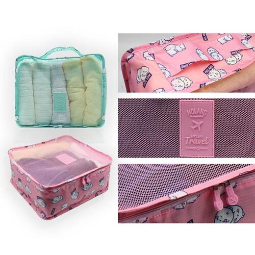 아이윙스-6000 몰랑이 트래블백 여행용 가방 매쉬 파우치 M 의류소품수납 (2개) 어린이 신학기 입학선물 졸업선물