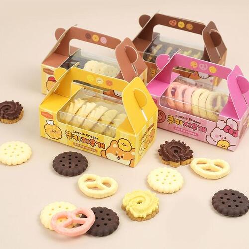 아이윙스-먹지마 쿠키 지우개 케이스세트 달콤한 쿠키 모양 (2개) 어린이집 유치원 신학기 입학선물 졸업선물
